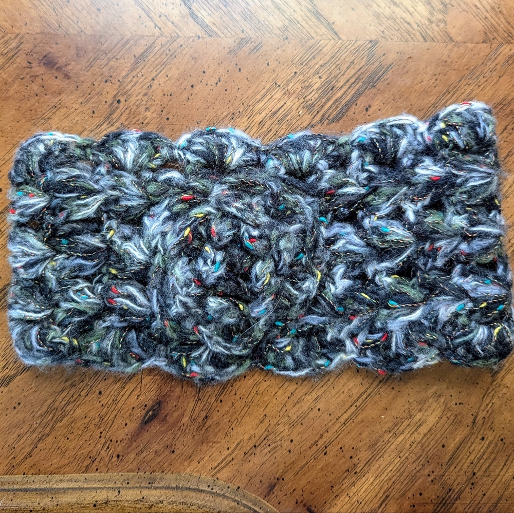 Handmade Knit Multicolor Headband